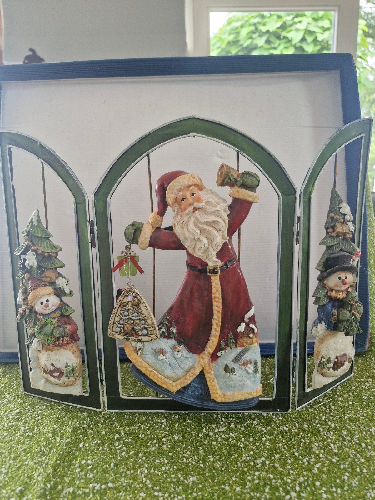 Drieluik van metaal kerst, Diversen, Kerst, Ophalen