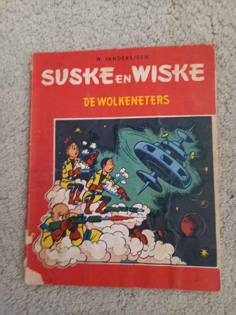 Suske en Wiske TH, NL 2 kleur1 - De wolkeneters 2e druk, Gelezen, Willy van der Steen., Eén stripboek, Ophalen of Verzenden