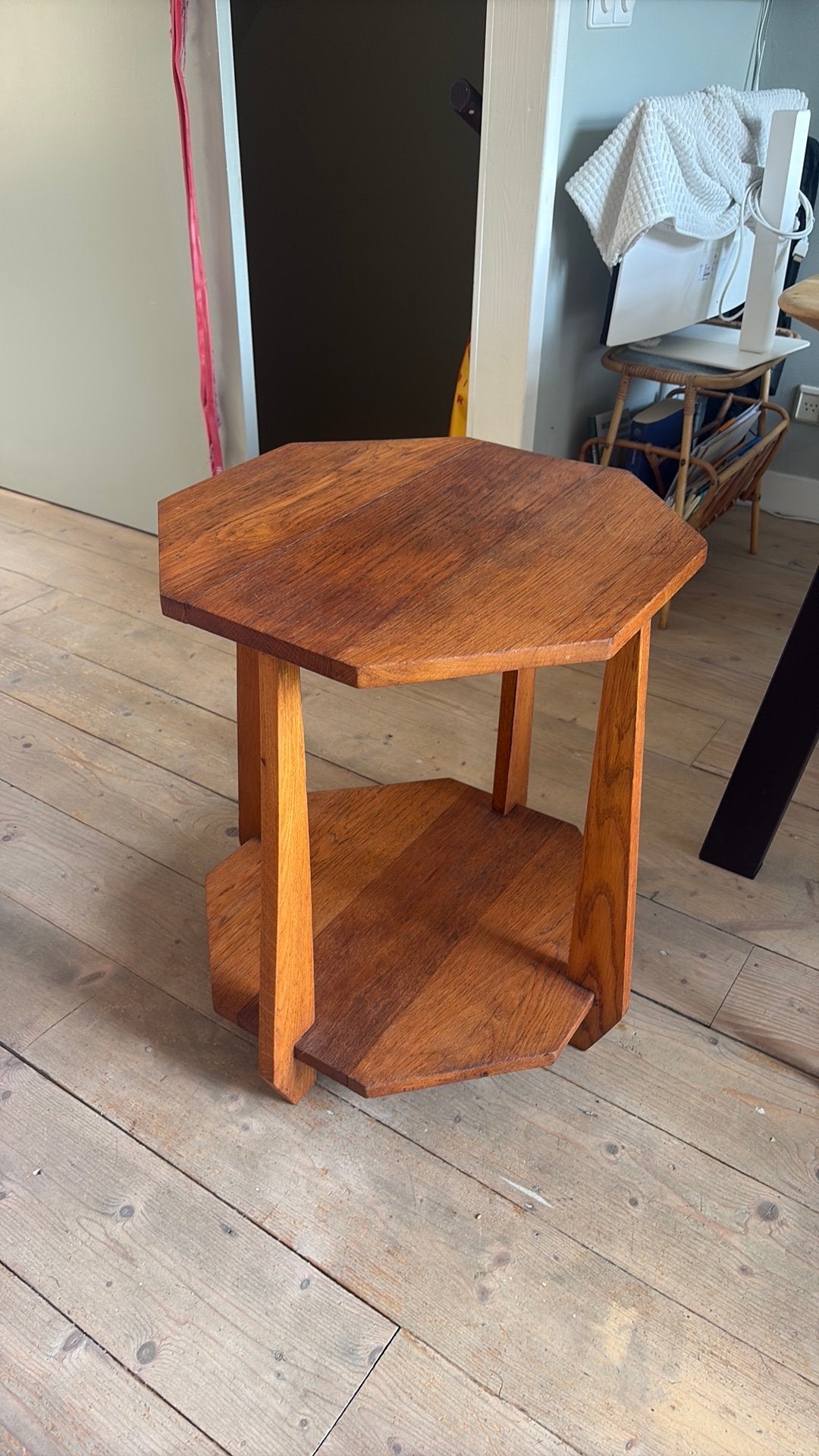 Art deco bijzettafel, Gebruikt, Art deco Amsterdamse stijl, 55 tot 75 cm, Overige vormen