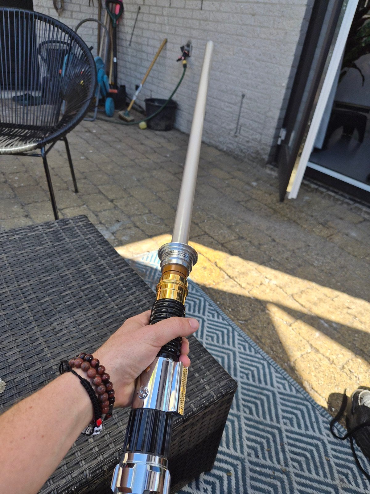 Obi-Wan lightsaber Master Replicas 2006, Ophalen of Verzenden, Gebruikt, Replica