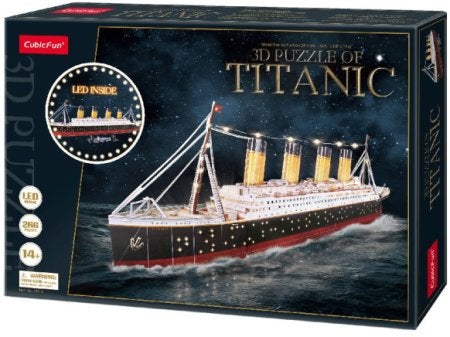 CubicFun: 3D Titanic LED, Ophalen of Verzenden, Minder dan 500 stukjes, Nieuw, Legpuzzel