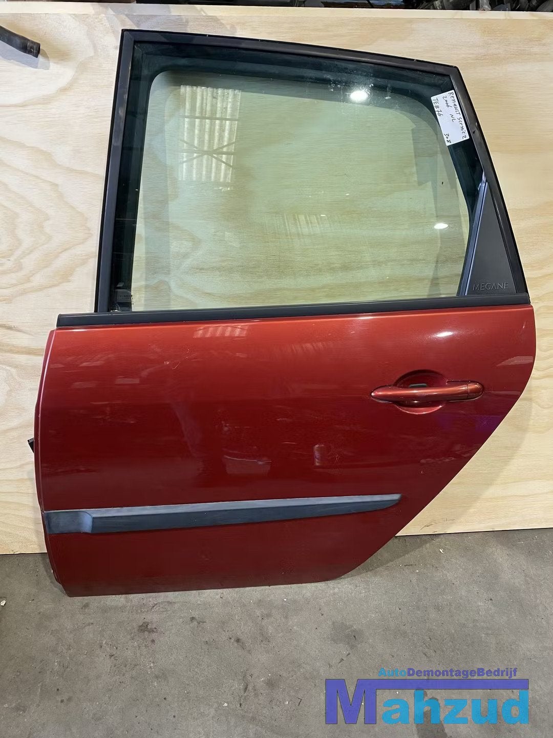 Renault Scenic 2 Rood TEB76 Links achter deur portier 04-09, Renault Group, Gebruikt, Contact.group@renault.com, Ophalen of Verzenden