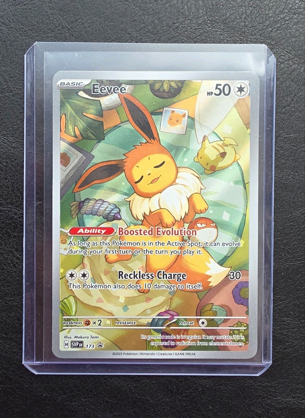 Pokemon / Eevee Promo, Ophalen of Verzenden, Zo goed als nieuw, Losse kaart, Foil