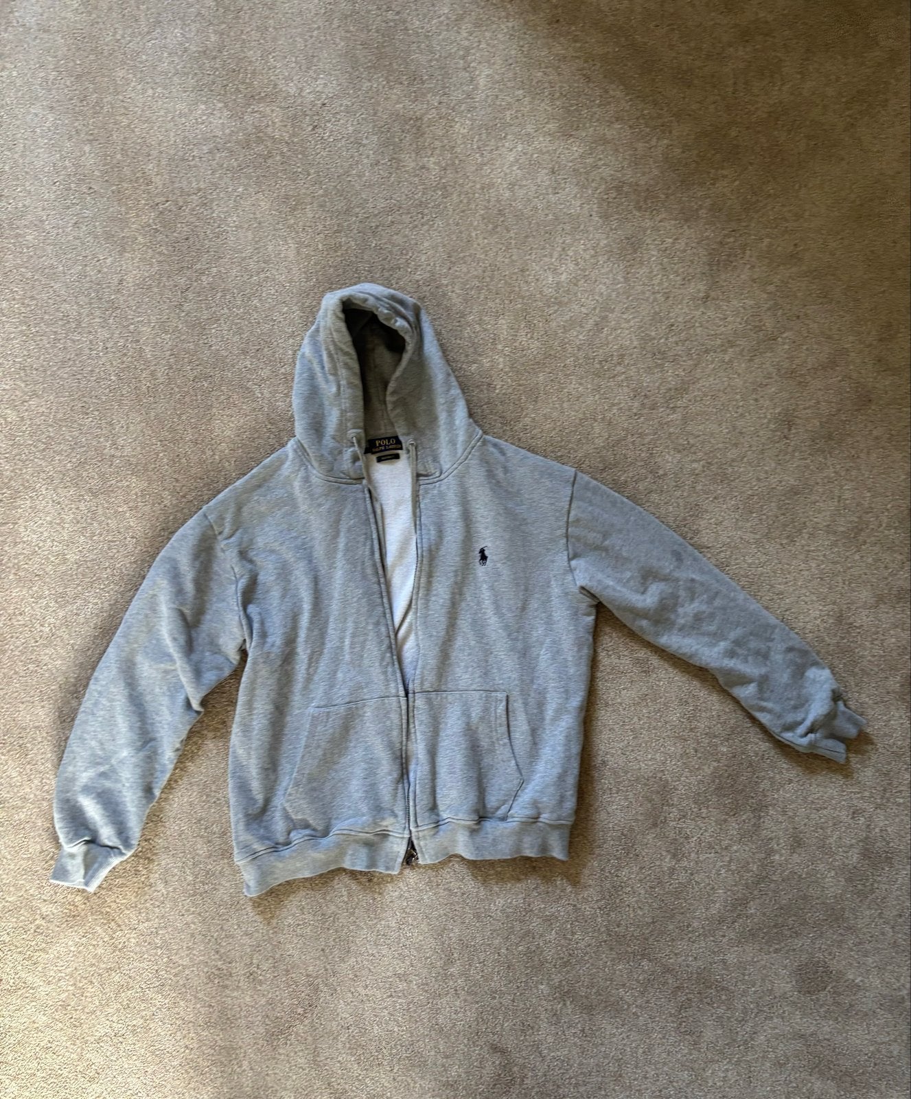 Heren Polo Ralph Lauren Hoodie - Grijs, Kleding | Heren, Truien en Vesten, Ophalen of Verzenden, Nieuw, Maat 46 (S) of kleiner