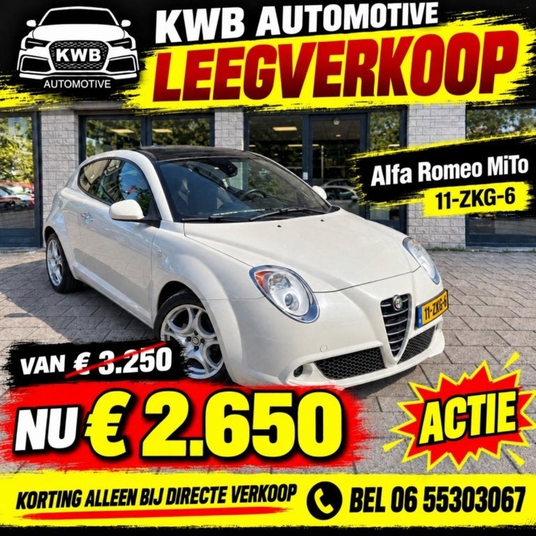 Alfa Romeo MiTo 1.3 JTDm ECO | Panoramadak | NAP (bj 2012), Auto's, Voorwielaandrijving, Euro 5, Gebruikt, 4 cilinders