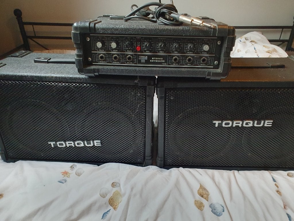 Te koop Torque versterker en speakers, Xx, Xx, 120 watt of meer, Stereo