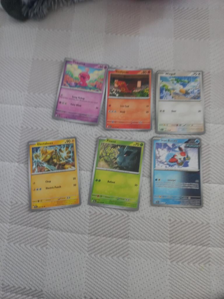 6 Pokémon kaarten - Diverse karakters, Ophalen of Verzenden, Gebruikt, Meerdere kaarten