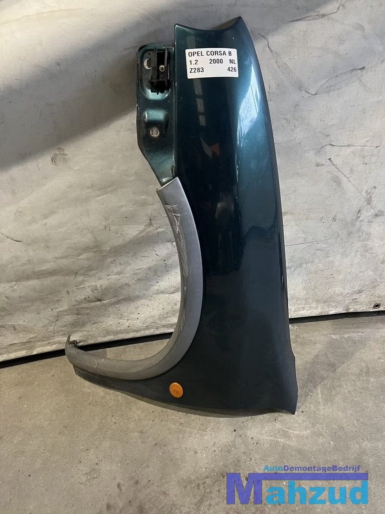 OPEL CORSA B Groen Z283 Links voorscherm zijscherm 1993-2000, Gebruikt, Opel Automobile GmbH, Ophalen of Verzenden, Kontakt@opel-infoservice.de