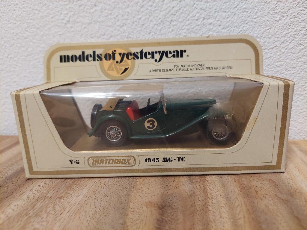Matchbox Models of yesteryear 1:43 Y-8 1945 MG-TC, Nieuw, Ophalen of Verzenden, Matchbox, Auto