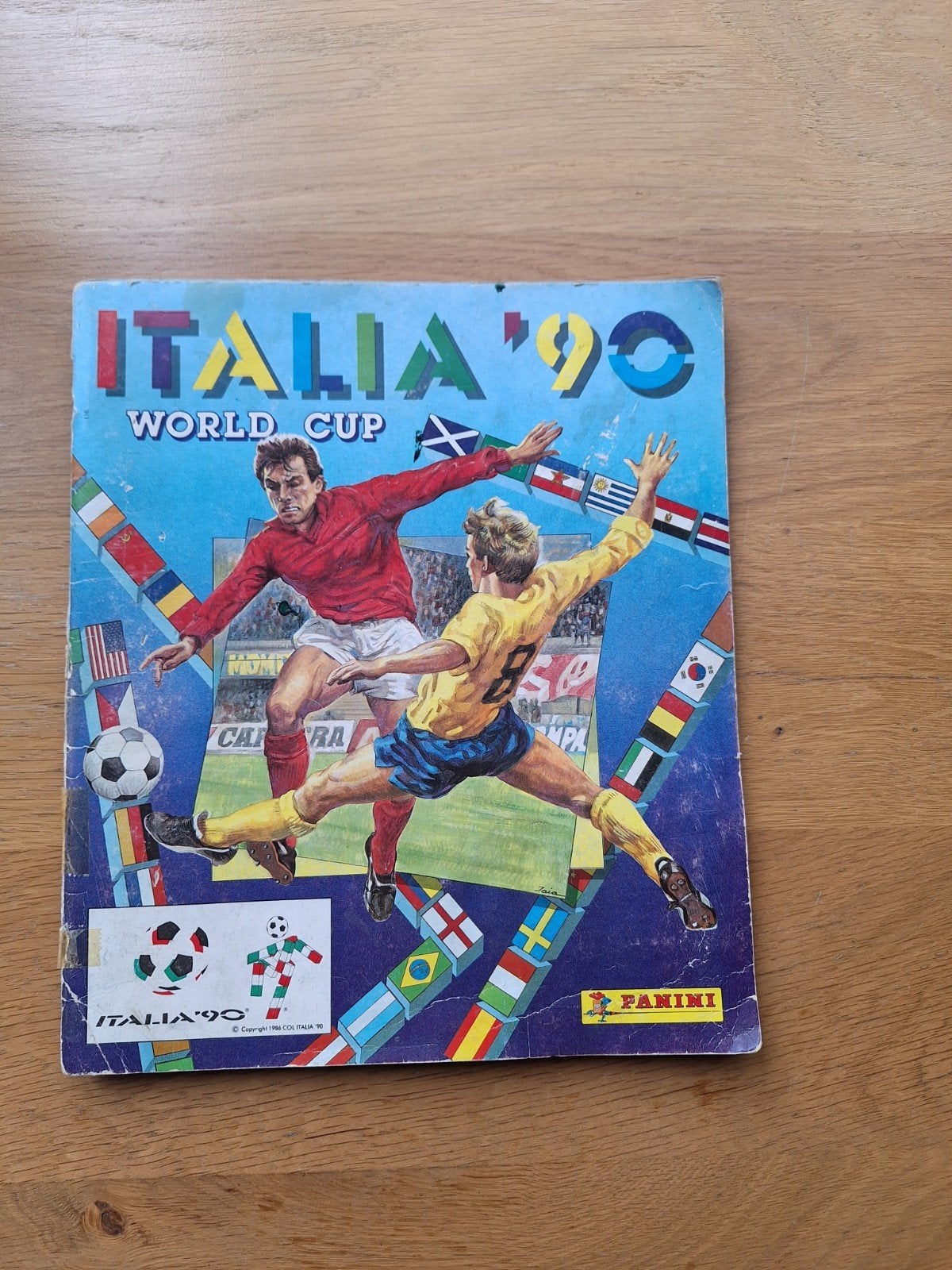 Panini world cup italia 90 voetbal wk stickeralbum ., Ophalen of Verzenden, Gebruikt, Meerdere stickers