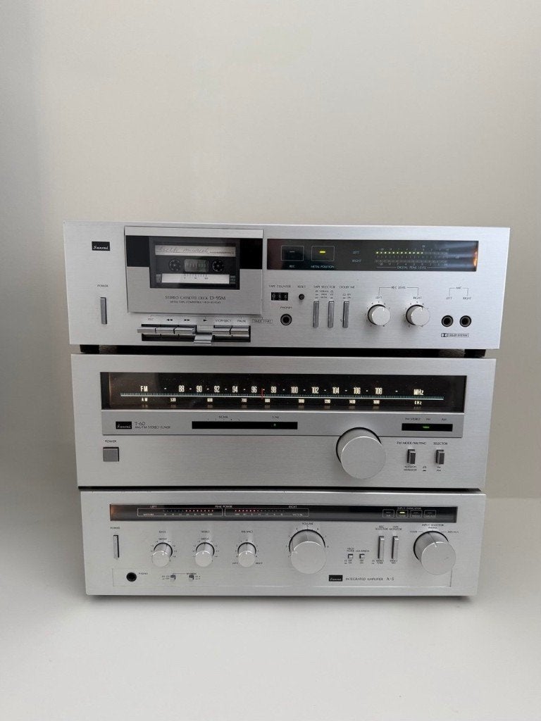 Sansui hifi set A-5 T-60 D-95M, Overige merken, Tuner of Radio, Zo goed als nieuw, Losse componenten