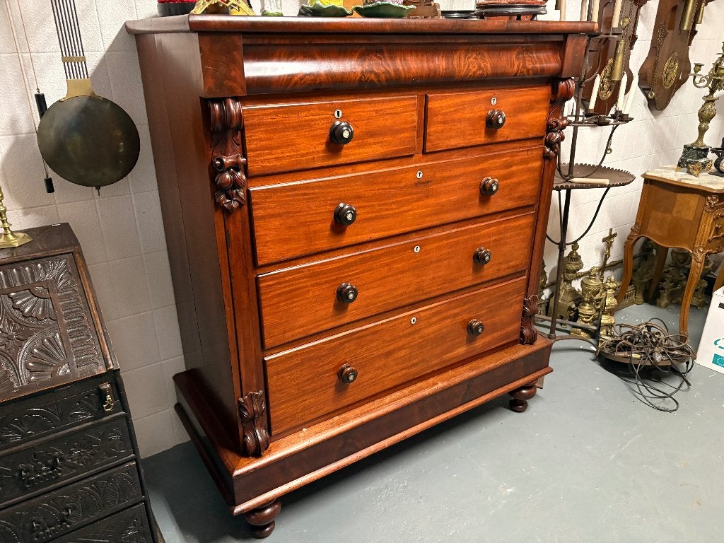 Engelse commode – Victoriaans, mahonie (ca. 1850–1880), Antiek en Kunst, Ophalen