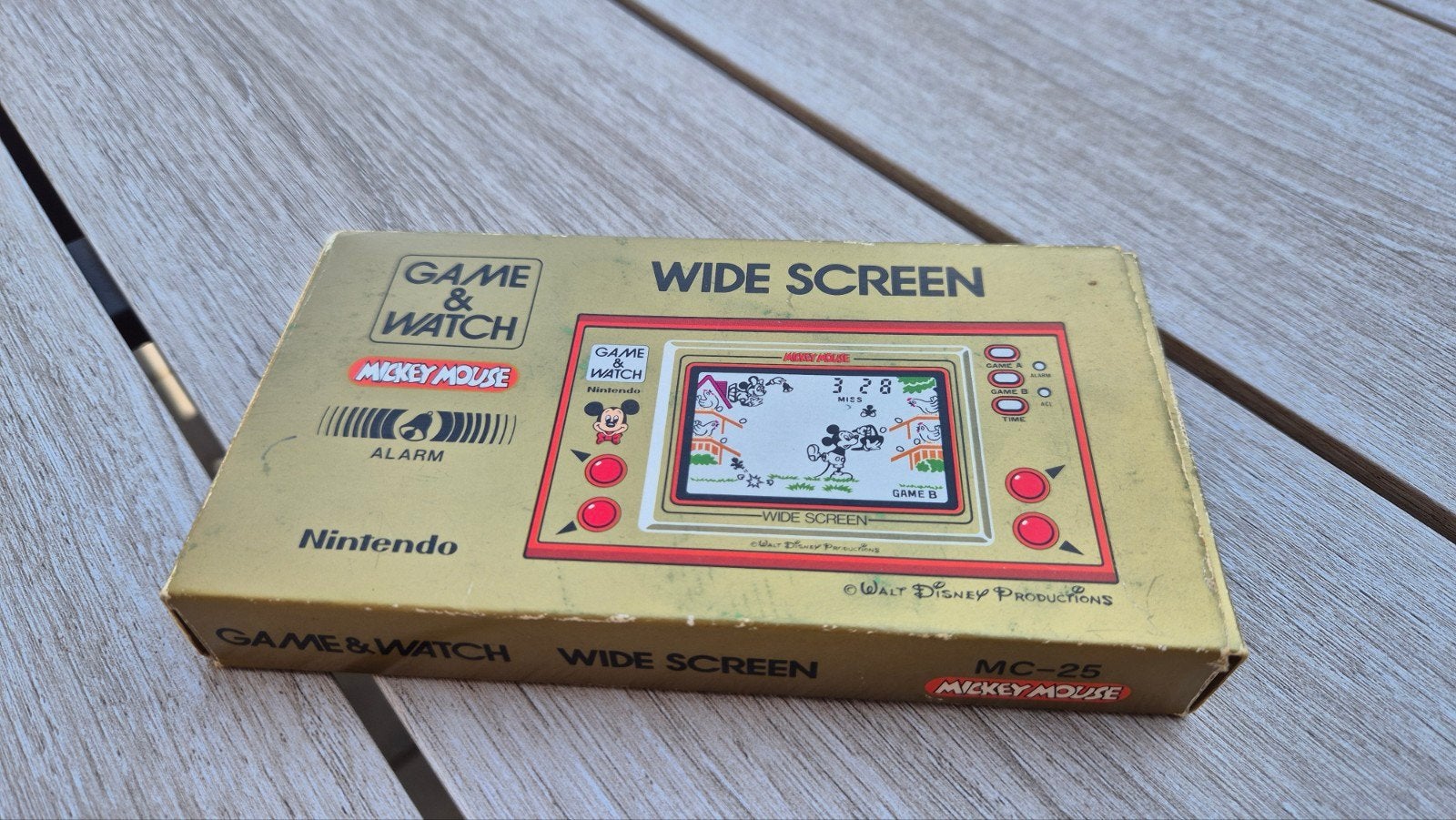 Nintendo Game & Watch Mickey Mouse Wide Screen MC-25, Ophalen of Verzenden, Zo goed als nieuw, Overige modellen