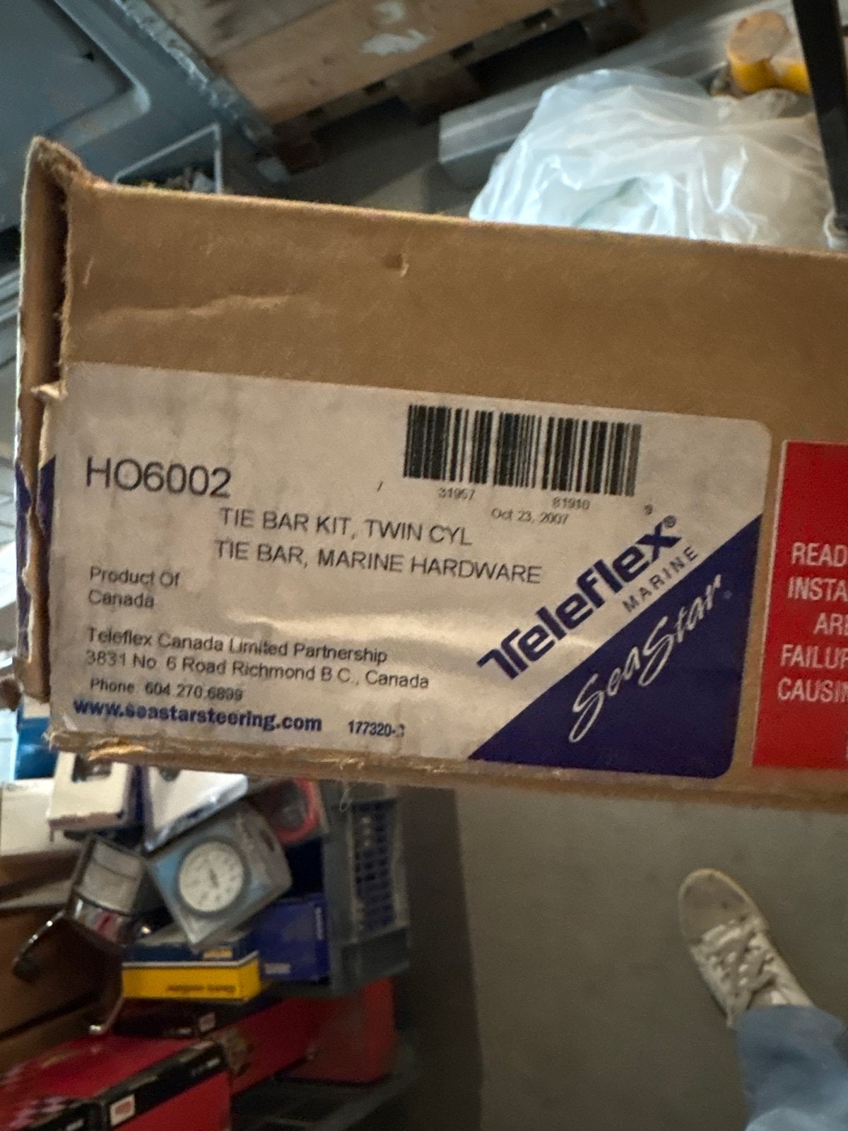 Teleflex Seastar HO6002 Tie Bar Kit, Twin Cyl, Ophalen, Nieuw, Motor en Techniek