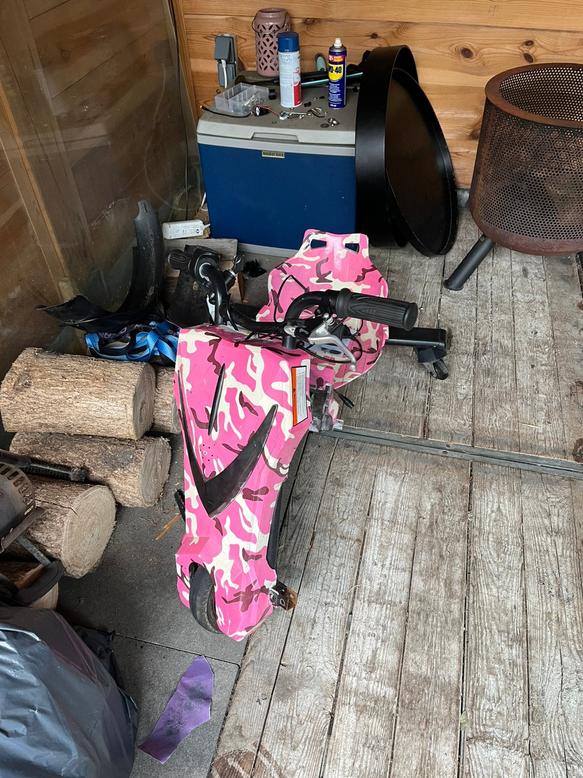 Kapote drift trike voor onderdelen, Zo goed als nieuw