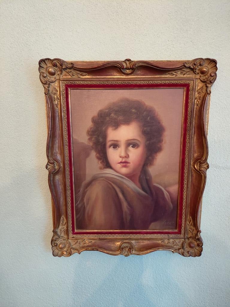schilderij Neart ( Emiel Decraene ) zigeuner jongen, Antiek en Kunst, Ophalen of Verzenden