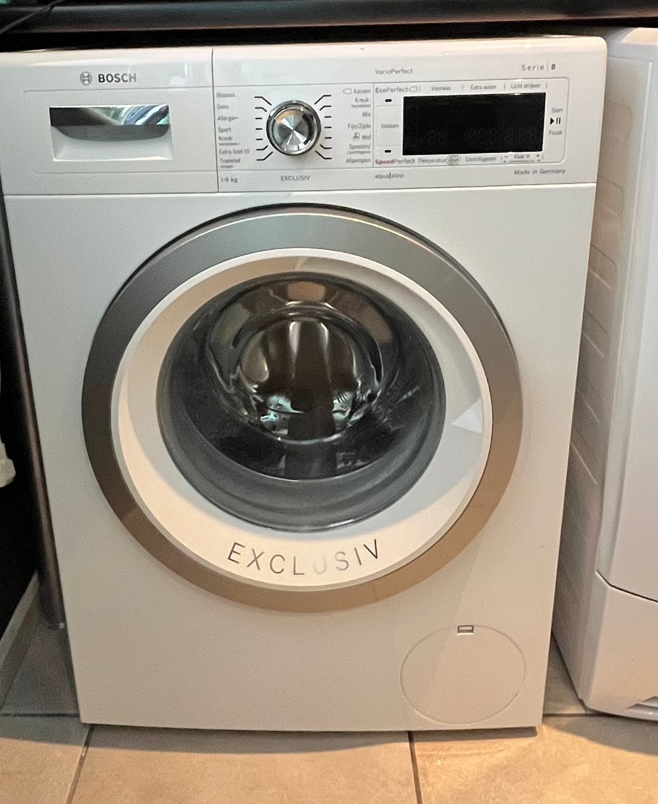 Bosch Wasmachine in goede staat, Ophalen, Gebruikt, Voorlader, 85 tot 90 cm