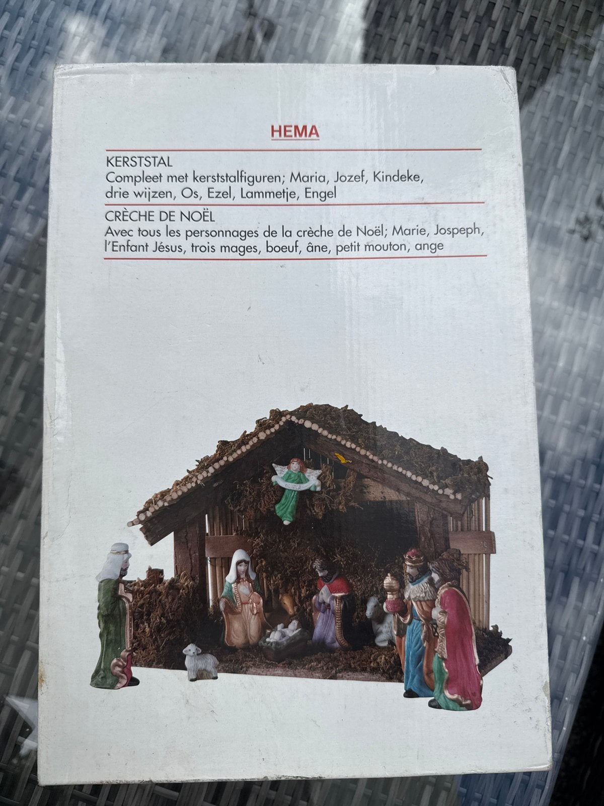 HEMA Kerststal compleet met beelden (in doos), Ophalen of Verzenden, Zo goed als nieuw