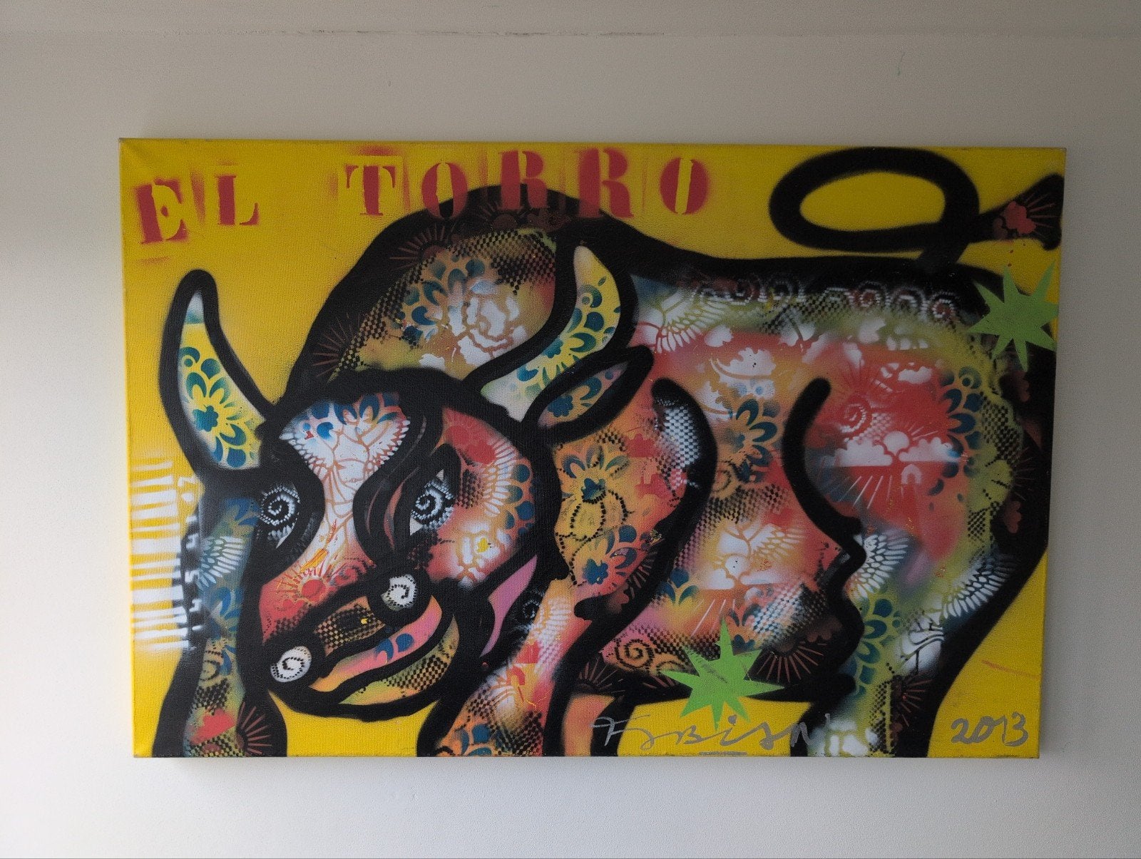 EL Torro kunstwerk van Nederlandse kunstenaar Fabian, Antiek en Kunst, Ophalen