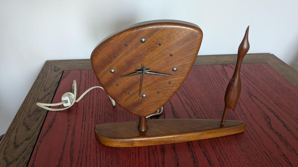 Handgemaakte klok uit de jaren '60, Ophalen, Wandklok