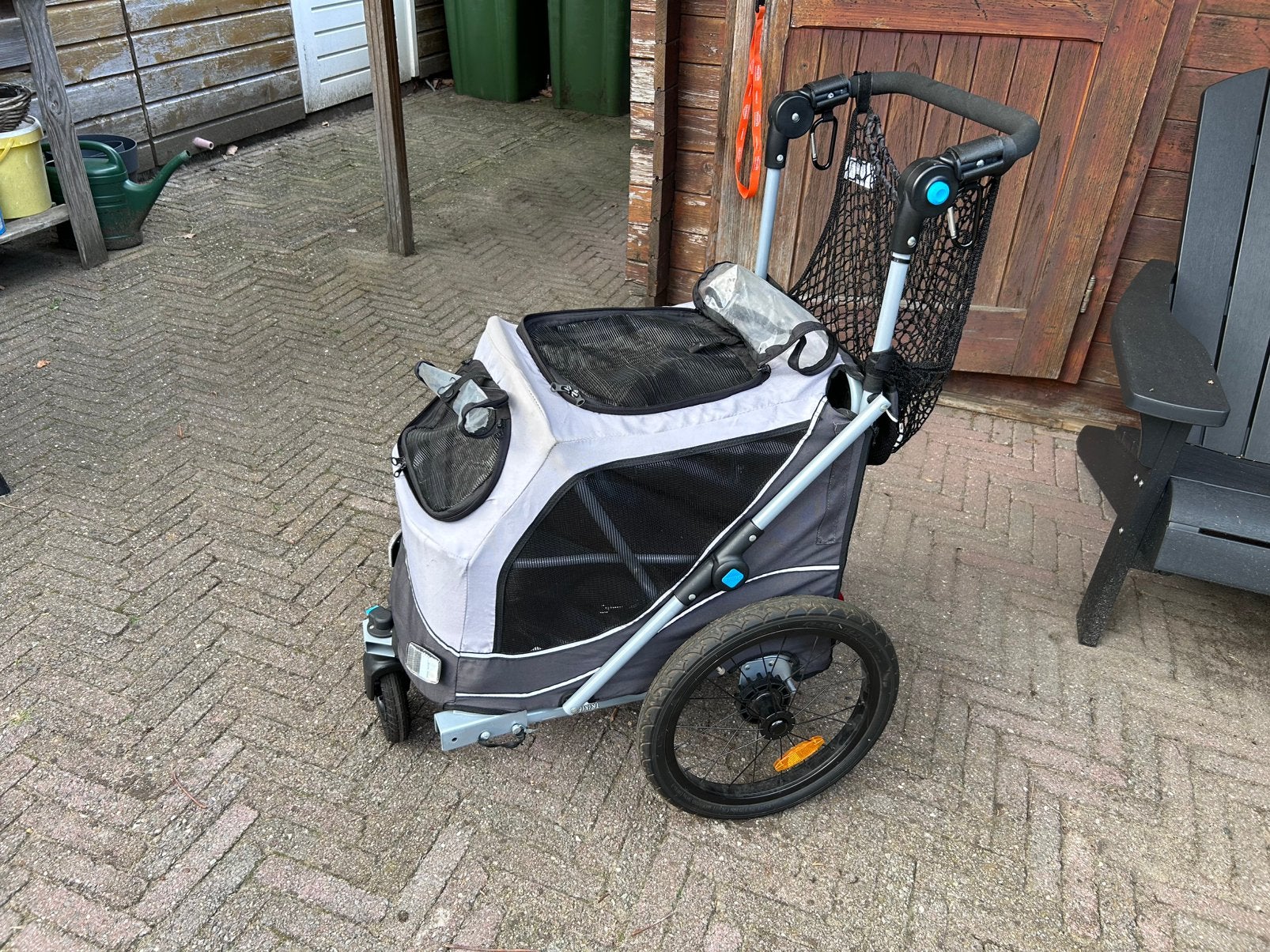 Honden fiets kar met 2 bevestigingen voor 2 fietsen, Ophalen, Zo goed als nieuw