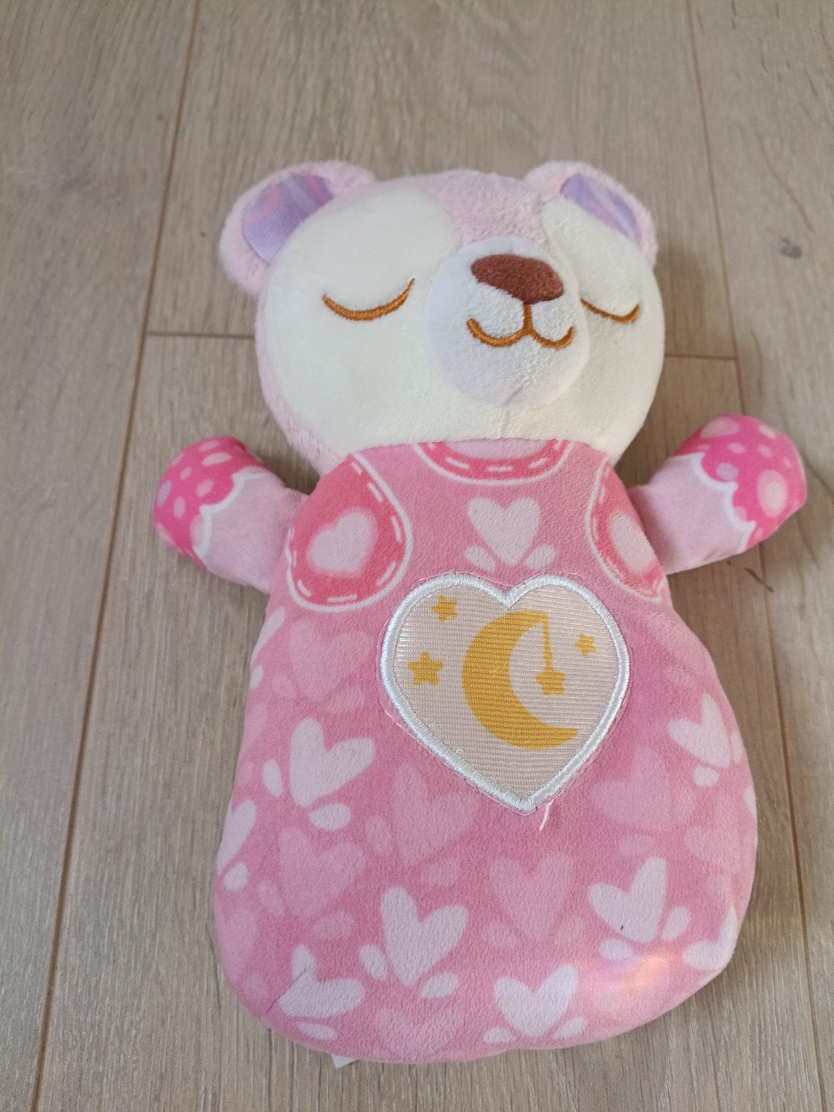 VTech bedtijd Beertje - Roze Slaapknuffel met Licht en Gel, Ophalen of Verzenden, Zo goed als nieuw, Overige typen, Met licht