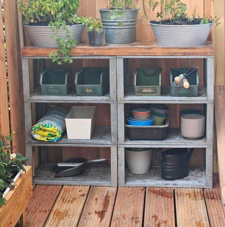Industriele kast voor stapelbakken magazijnbakken stapelrek, Gebruikt, 50 tot 100 cm, Ophalen of Verzenden, Metaal