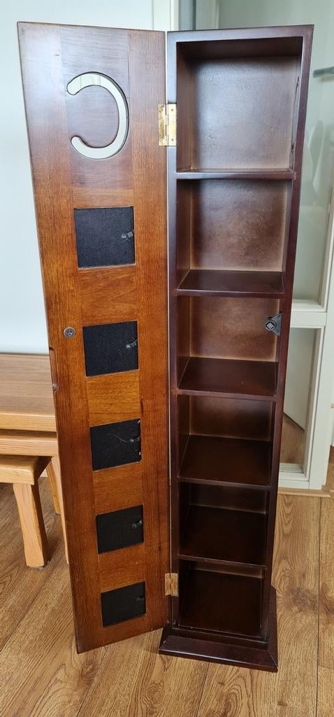 CD kastje, Huis en Inrichting, Woonaccessoires | Cd- en Dvd-rekken, Ophalen, Zo goed als nieuw, Hout, Cd's