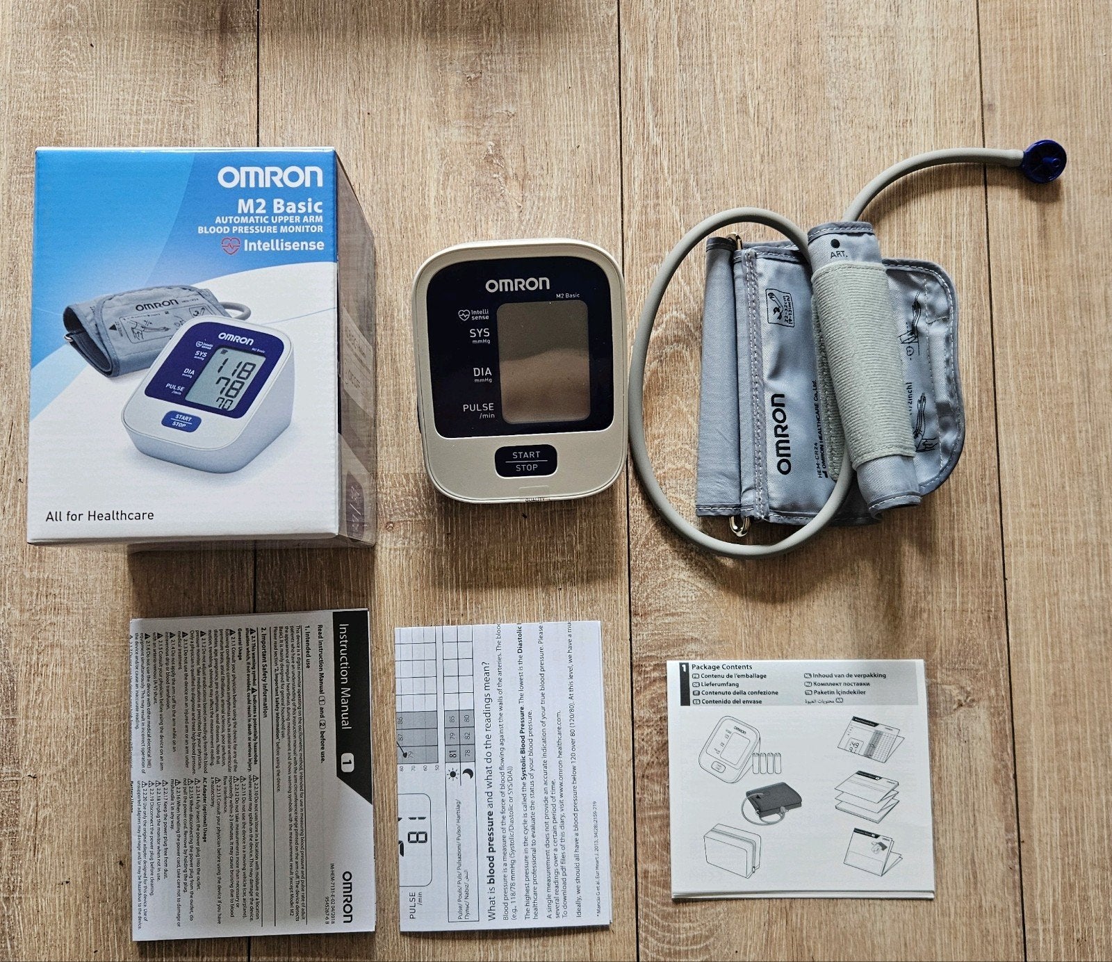 Omron M2 Basic Bloeddrukmeter - Zo goed als nieuw, Ophalen of Verzenden, Zo goed als nieuw, Overige typen