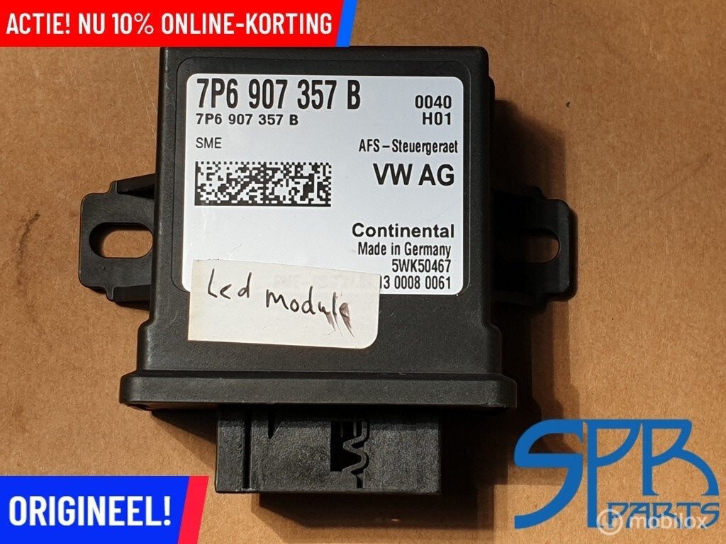7P6907357B Verlichtingsmodule Audi A3 8V Lichtbundelverstel, Audi, Gebruikt