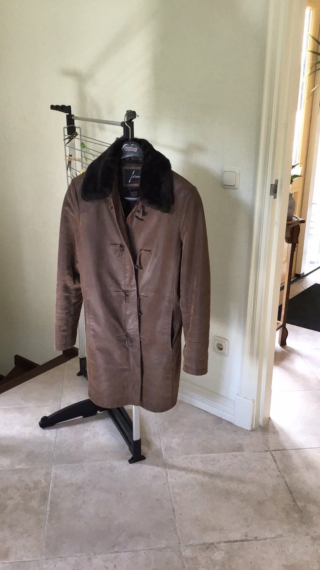 Suede jas, Ophalen of Verzenden, Zo goed als nieuw, Maat 38/40 (M)