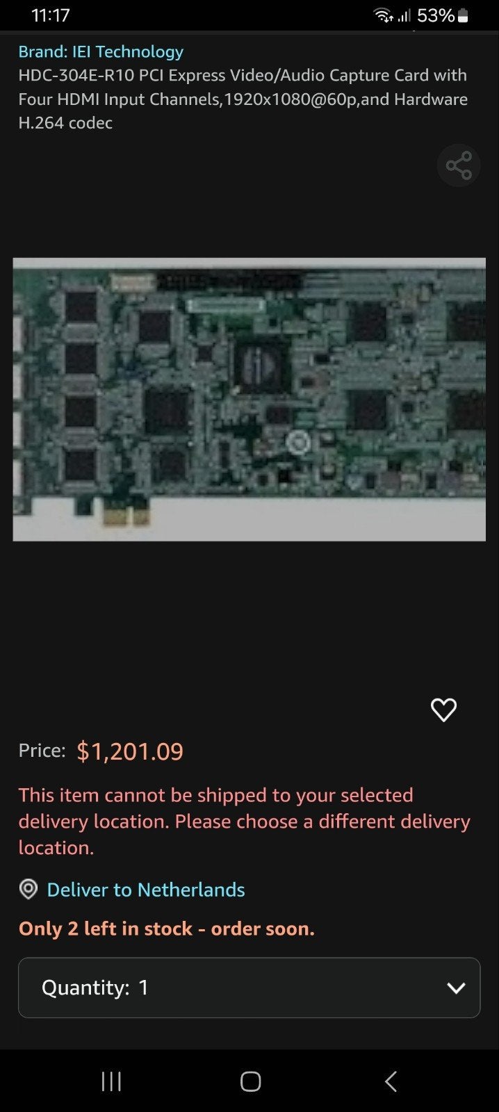 iei pci capture card hdmi, Ophalen of Verzenden, Zo goed als nieuw, PCI, HDMI