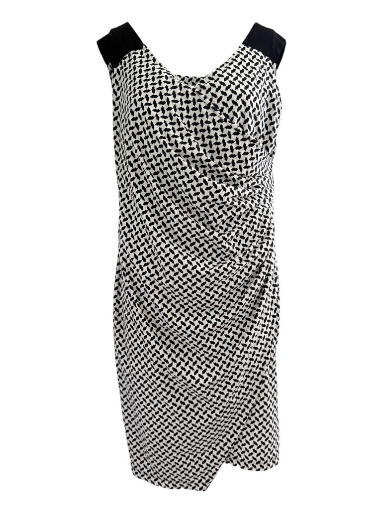 Cassiopee jurk L, Kleding | Dames, Zwart, Ophalen of Verzenden, Zo goed als nieuw, Onder de knie