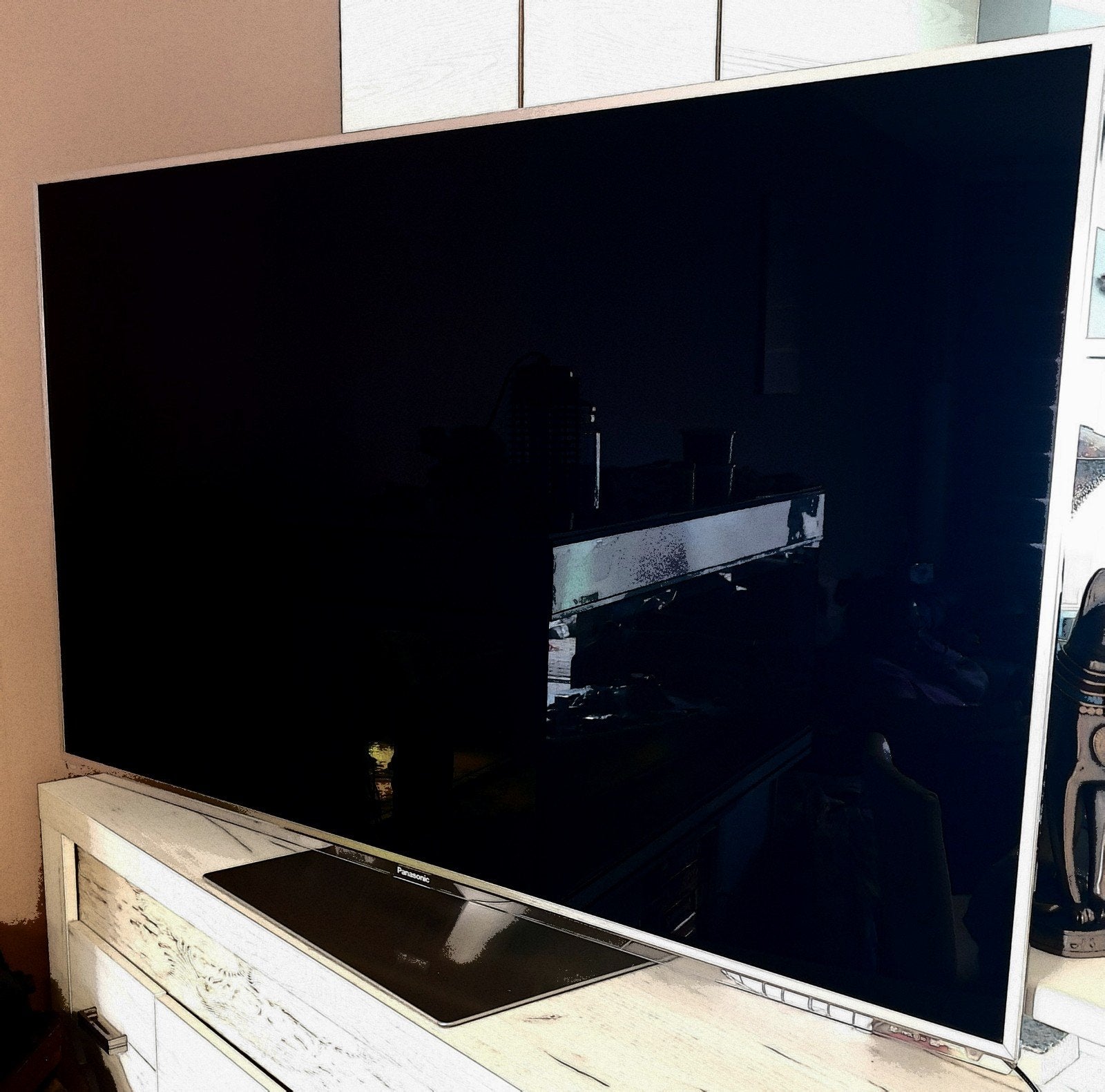 55" zeer mooie en degelijk werkende Panasonic lcd tv, Panasonic, LCD, Ophalen of Verzenden, Zo goed als nieuw