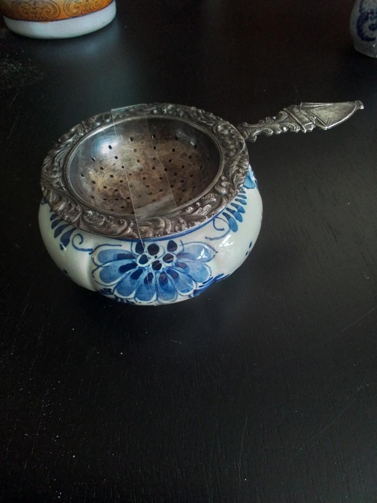 Delfts Blauw Collectie: Theezeefje, Klompjes, Borden en Vaas, Ophalen of Verzenden
