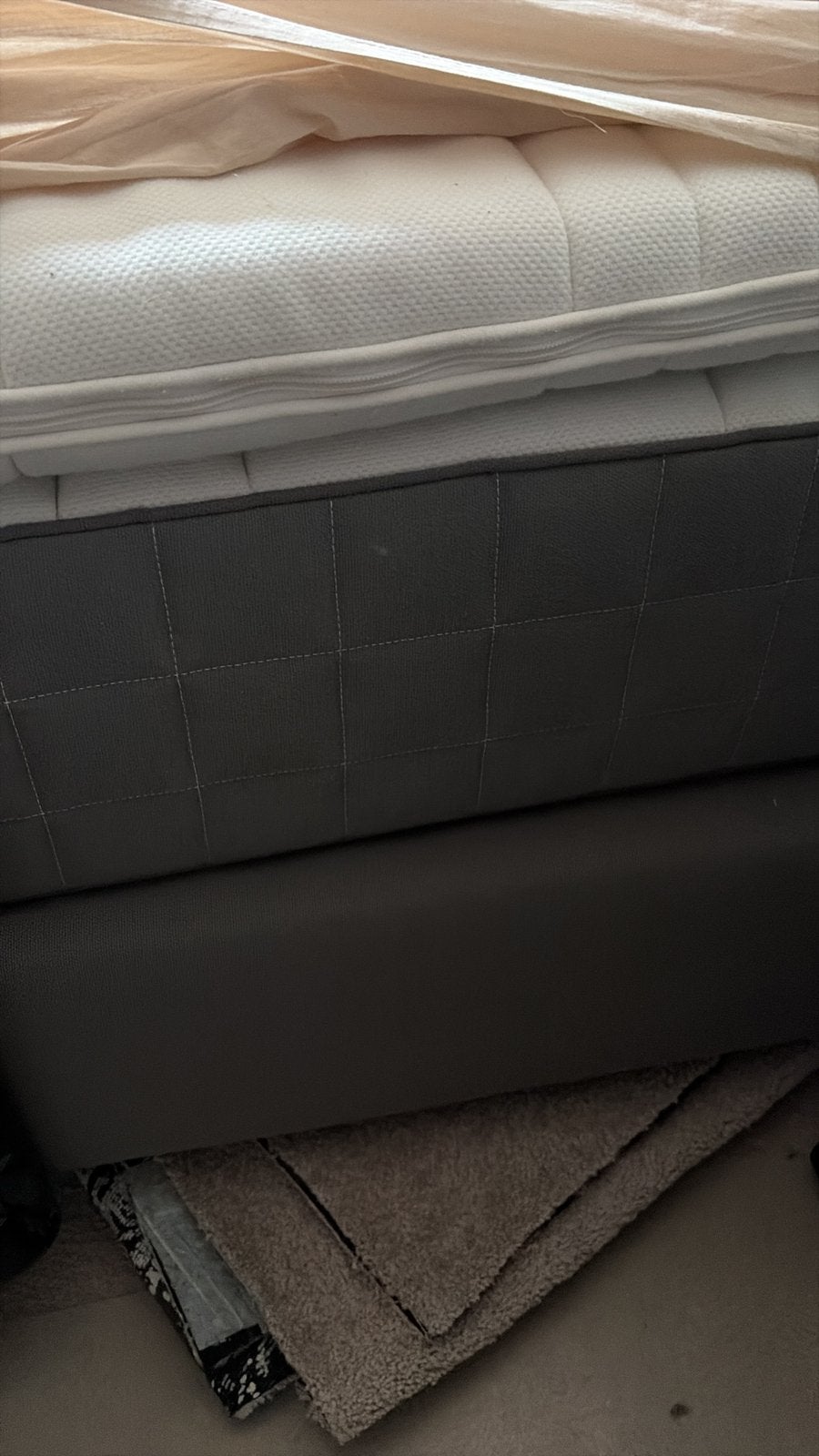 Ikea boxspring en matras (90x200), Huis en Inrichting, Slaapkamer | Boxsprings, Ophalen, Zo goed als nieuw, Eenpersoons, 90 cm