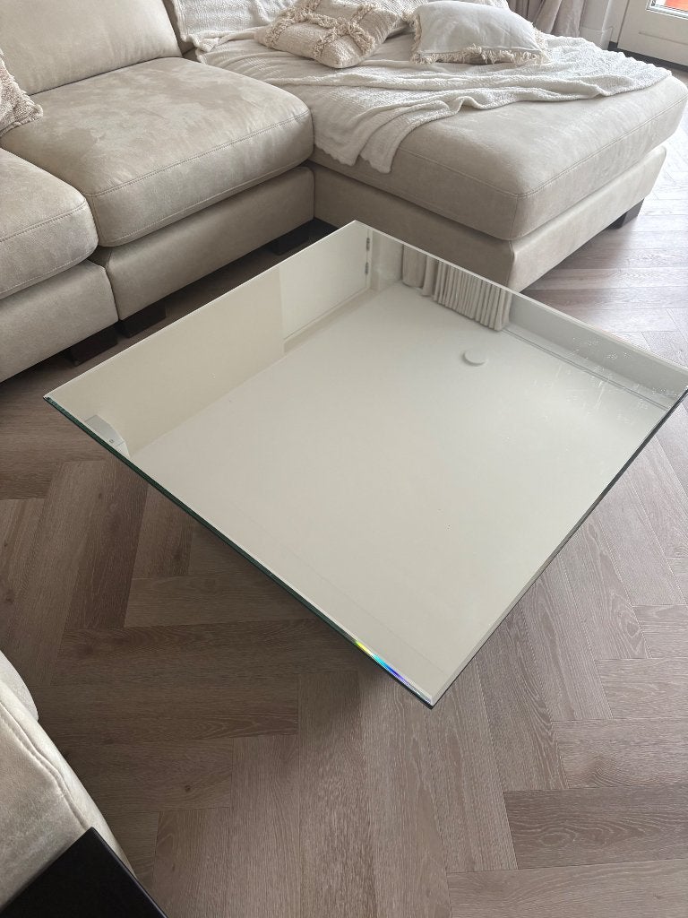 Salontafel mirror 90x90, Huis en Inrichting, Tafels | Salontafels, Ophalen, Overige materialen, Gebruikt, 50 tot 100 cm