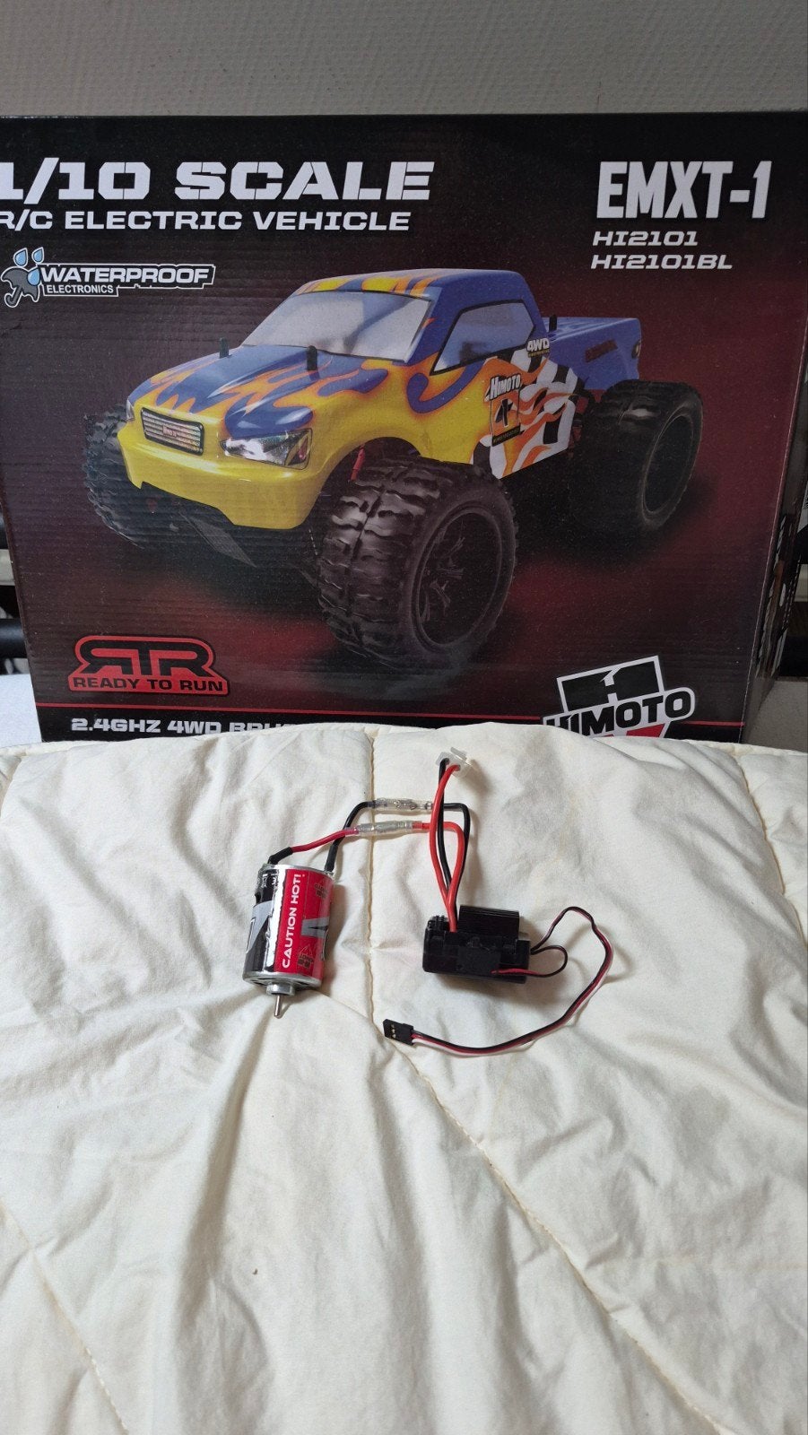 Himoto RC540 motor + ESC, Ophalen of Verzenden, Gebruikt, Onderdeel