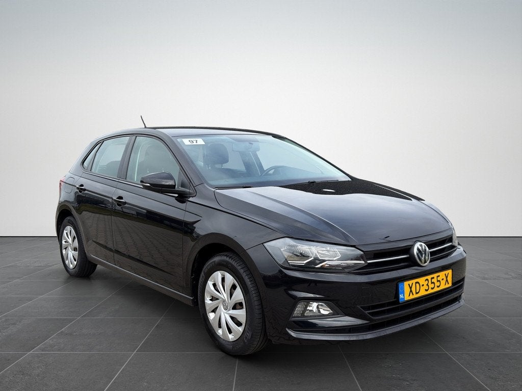 Volkswagen Polo 1.0 TSI Airco|Apple/Andriod Carplay|NAP, Auto's, Voorwielaandrijving, Euro 6, Zwart, Origineel Nederlands