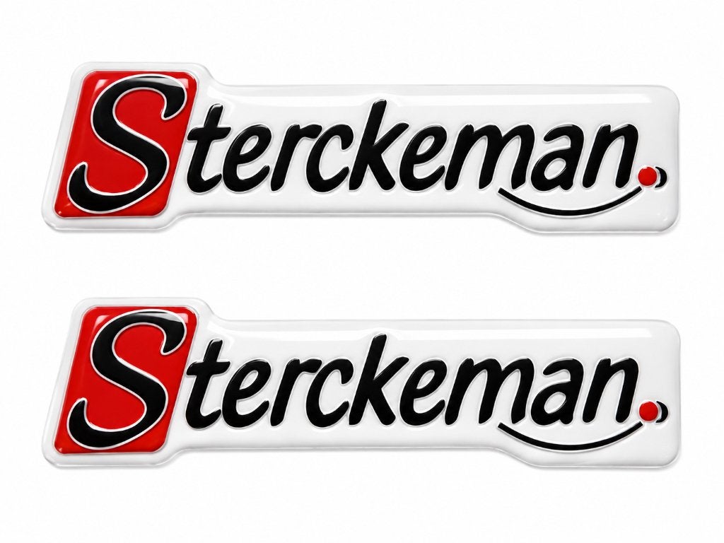 Sterckeman 3D Caravan en camper 2x Sticker 3D,Epoxy, Verzamelen, Stickers, Verzenden, Nieuw, Overige typen