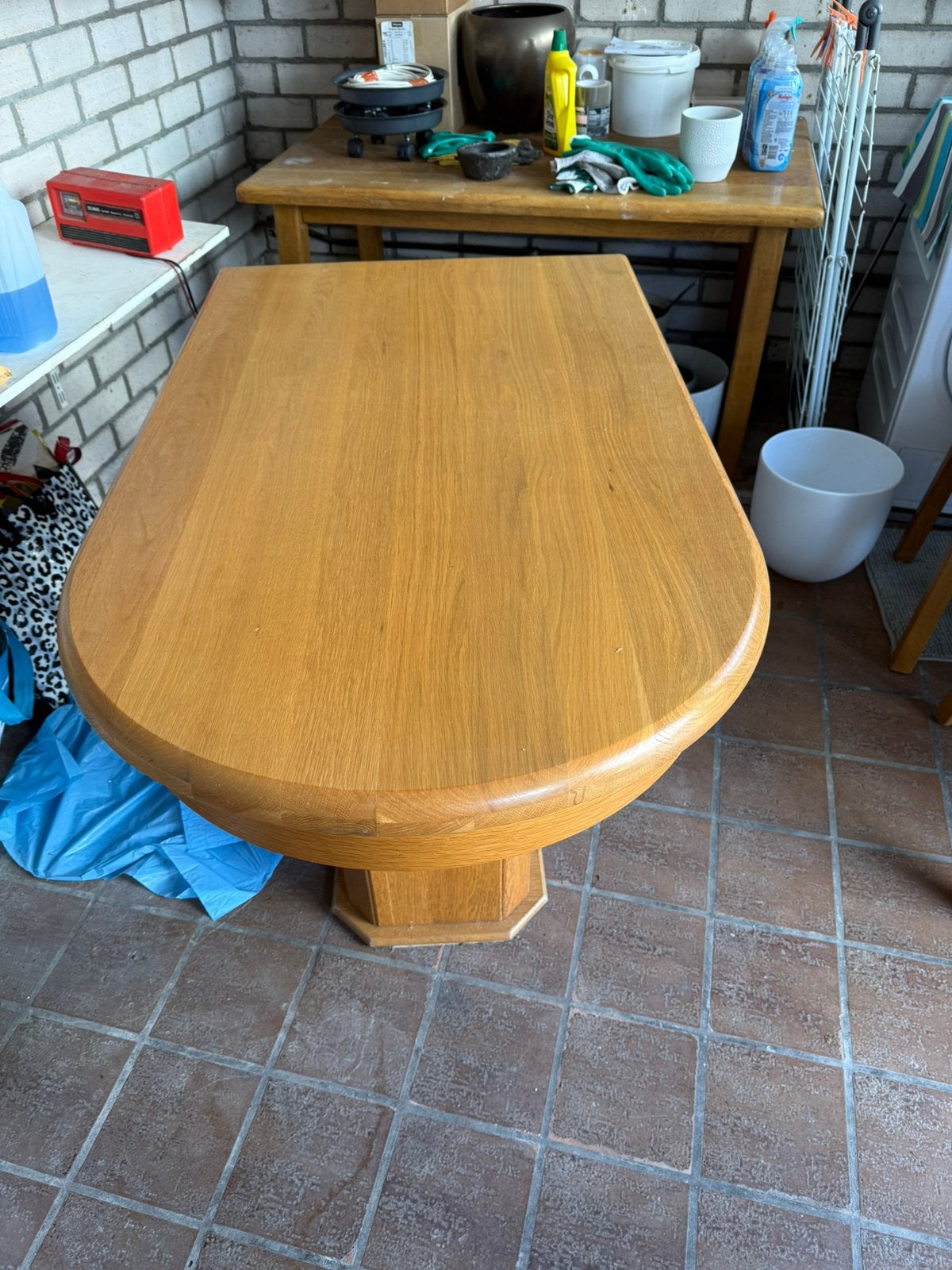 Tafel  b 85 l130+170, Ophalen, 50 tot 100 cm, Zo goed als nieuw, 150 tot 200 cm