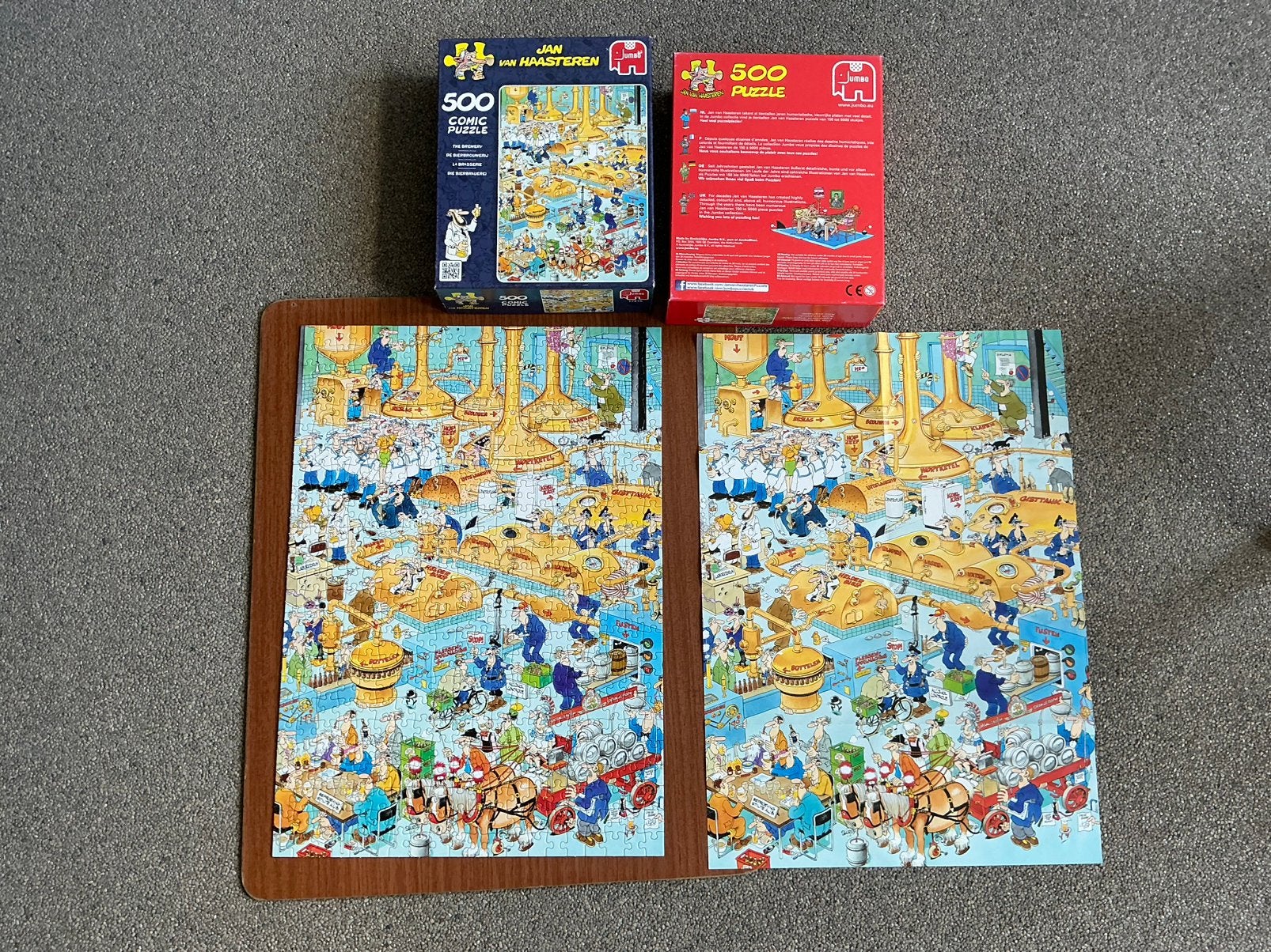 Puzzel Bierbrouwerij hilarisch Oranjeboom Jan van Haasteren