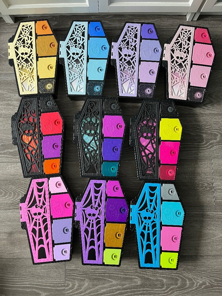 Monster High Skulltimate secrets lege kisten, Kinderen en Baby's, Speelgoed | Poppen, Ophalen, Zo goed als nieuw, Overige typen