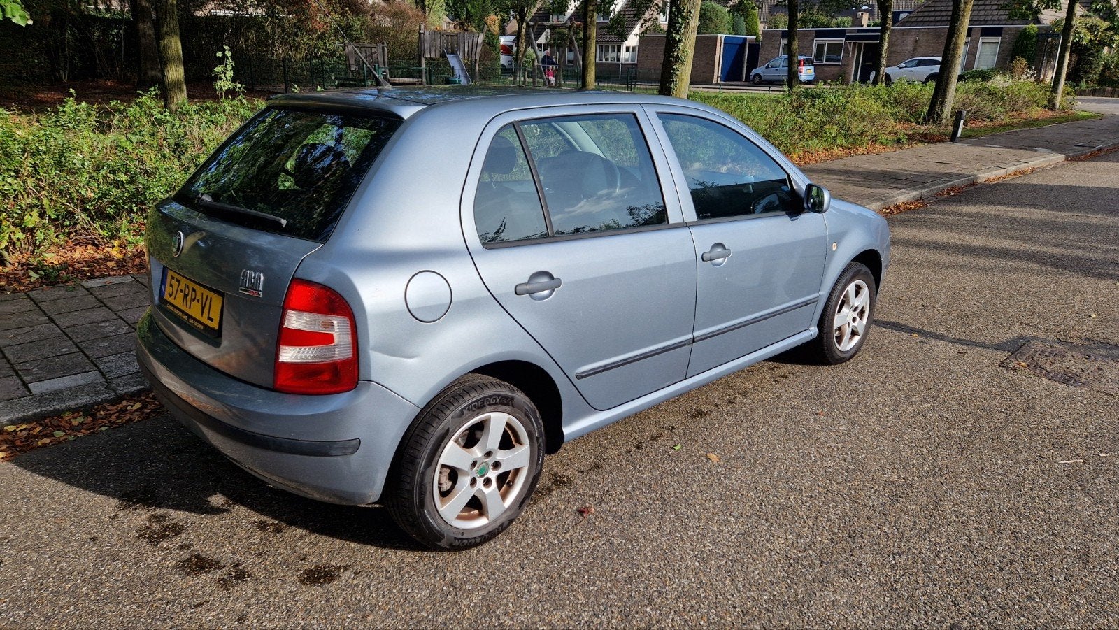Skoda Fabia 1.4 74KW 2005 Grijs, Auto's, Voorwielaandrijving, 40 €/maand, Zwart, 4 cilinders