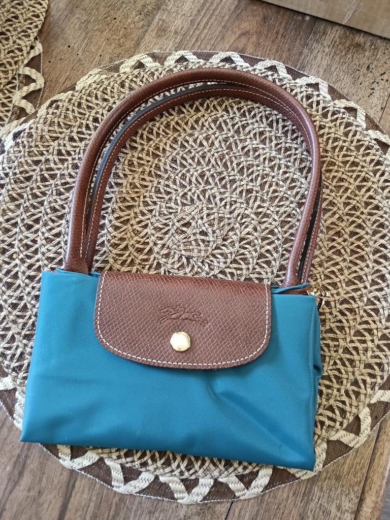 Mooie Nieuwe petrol blauwe Longchamp tas, Ophalen of Verzenden, Nieuw, Blauw, Handtas