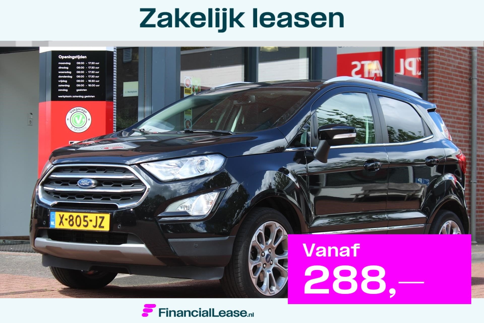 FORD Ecosport 1.0 EcoBoost Aut. *Titanium* | Carplay | Camer, Dealer onderhouden, 125 pk, Gebruikt, Ecosport