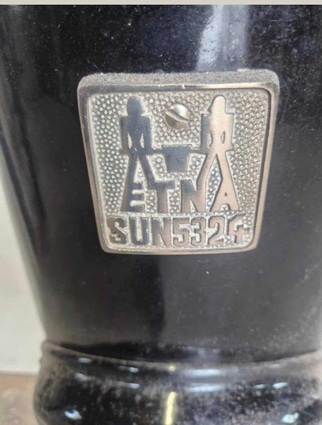Vintage Etna SUN532G kachel - Zwart, Gebruikt, Huis en Inrichting, Kachels, Ophalen, Gebruikt, Overige brandstoffen, Houtkachel