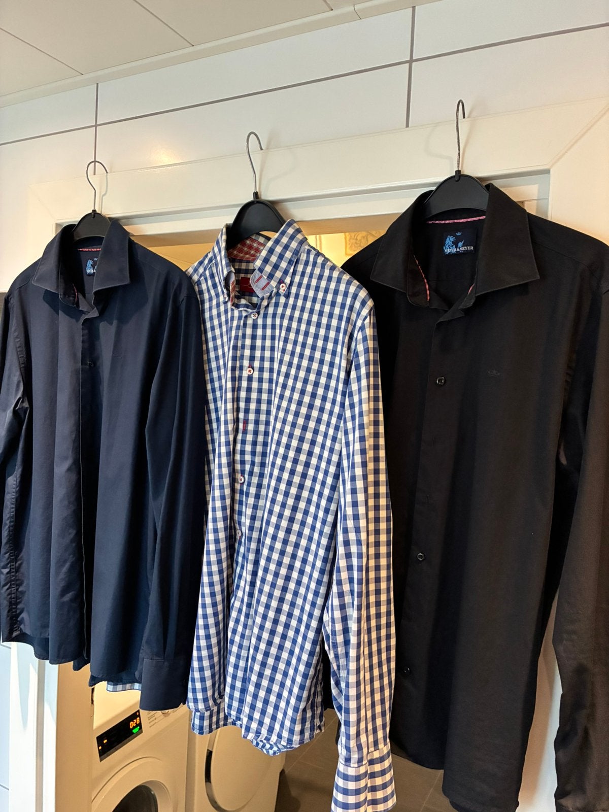 3 overhemden heren maat L (41/42), Ophalen of Verzenden, Gedragen, Halswijdte 41/42 (L)