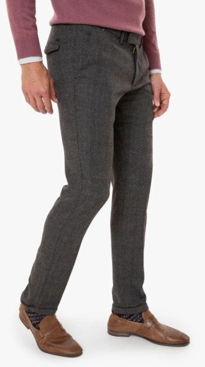 Prachtige ZILTON modern fit stretch chino Sidney maat 31/36., Bruin, Verzenden, Zo goed als nieuw, Zilton