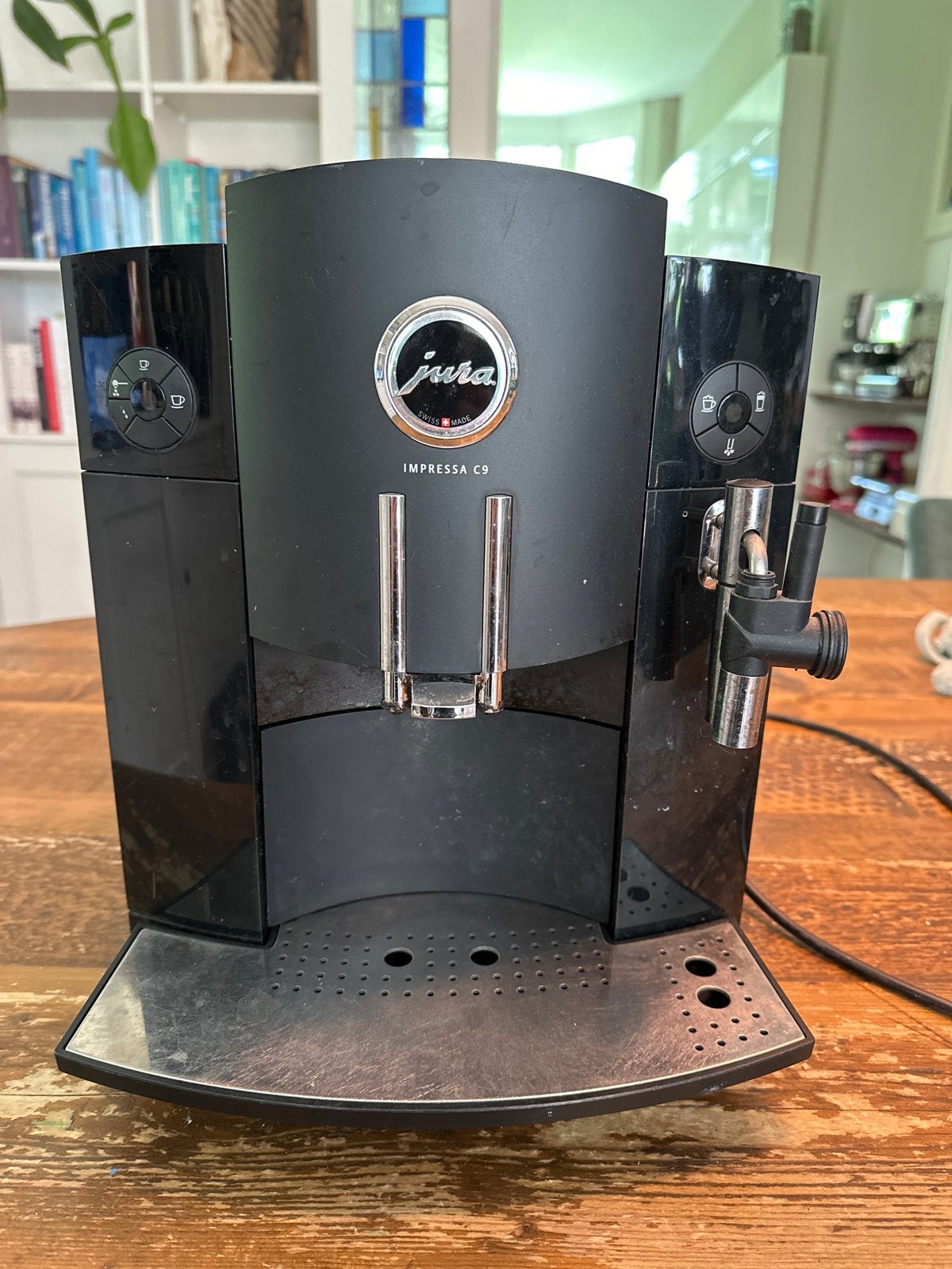 Jura Impressa C9 Koffiemachine - Zwart, Ophalen, Afneembaar waterreservoir, Gebruikt, Koffiemachine